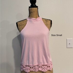 Pink Sleeveless Women's Top